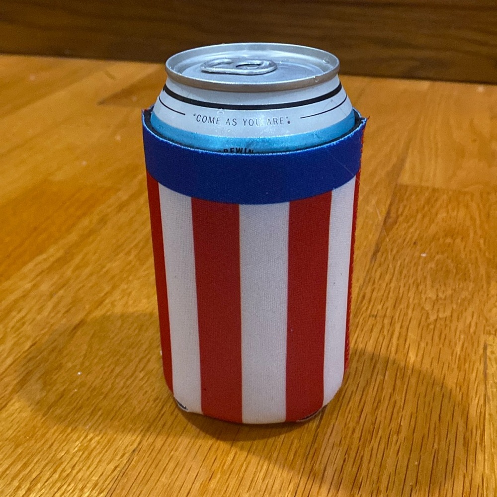 Red,White, and Blue standard can koozie